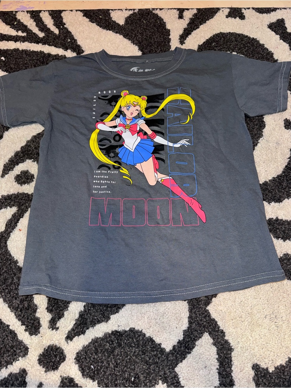 Sailor Moon Kids Graphic Tee - Charcoal